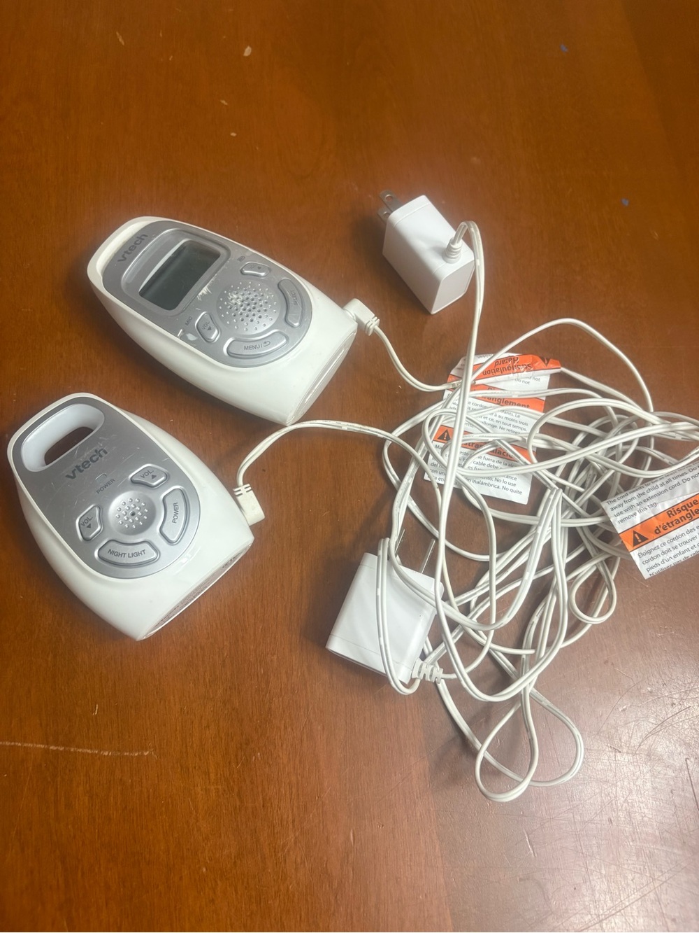 VTech White Baby Monitor Pair with Night Light